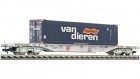 524601 Fleischmann 4 axle Flat car loaded with 40 container